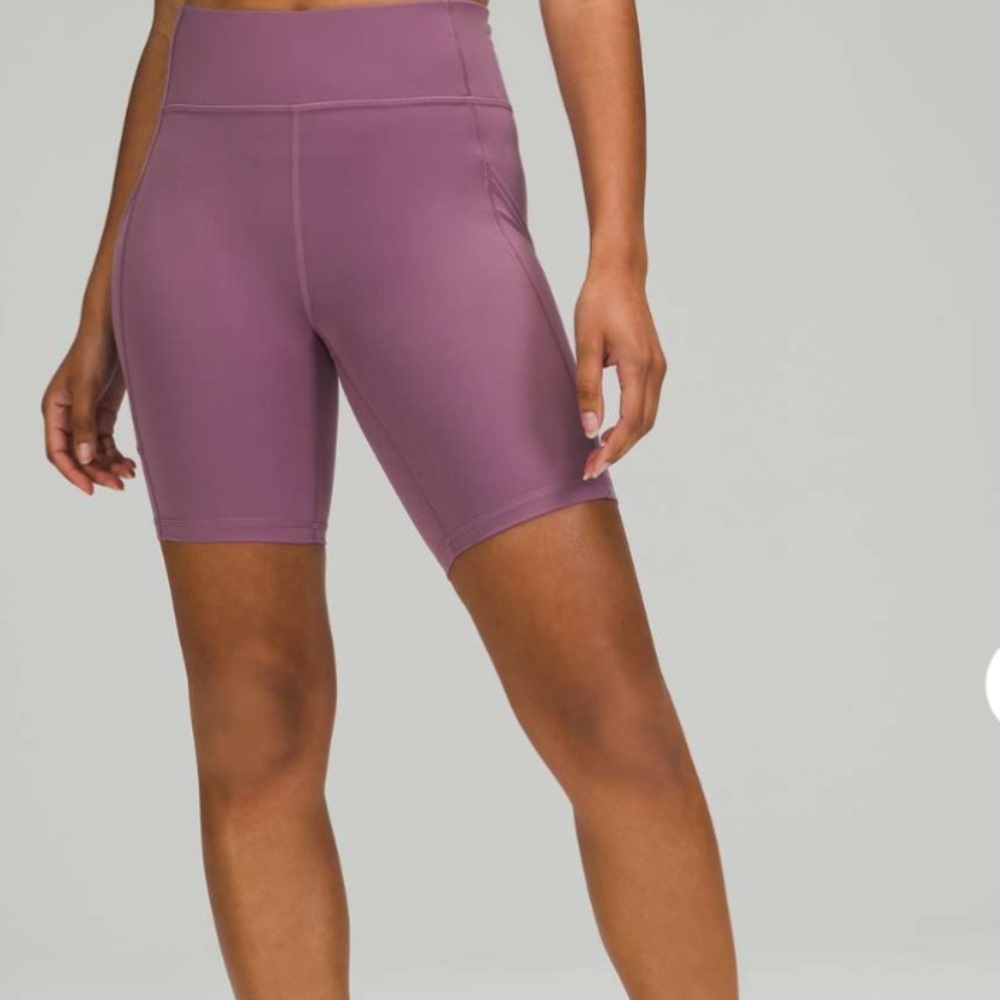 Lululemon Invigorate High Rise Short 8" Grape MauvevSize 6